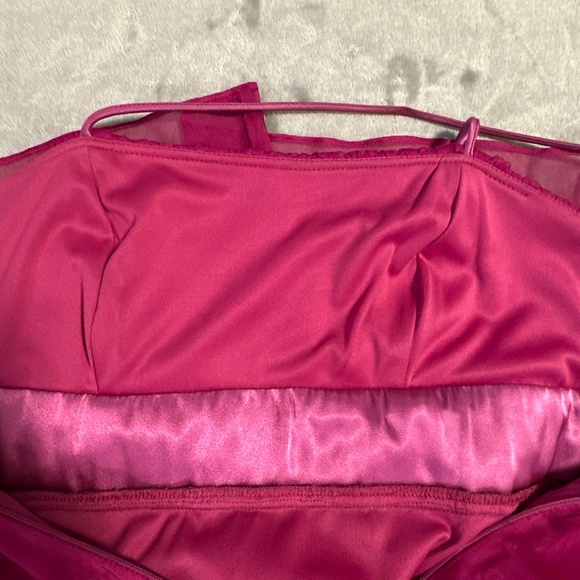 90s Fuschia Pink Dress Tulle Homecoming Size 6 Babydoll Y2K Fairy Laura Canada - Picture 7 of 9